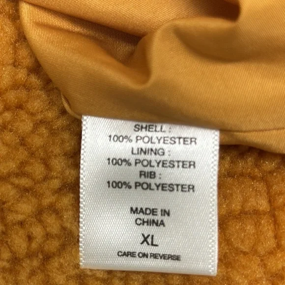 New York & Company Yellow Teddy Bomber Jacket Size XL - Picture 8 of 10